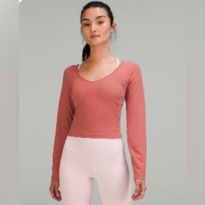 Lululemon align blush workout/casual long sleeved top! Sold out on website